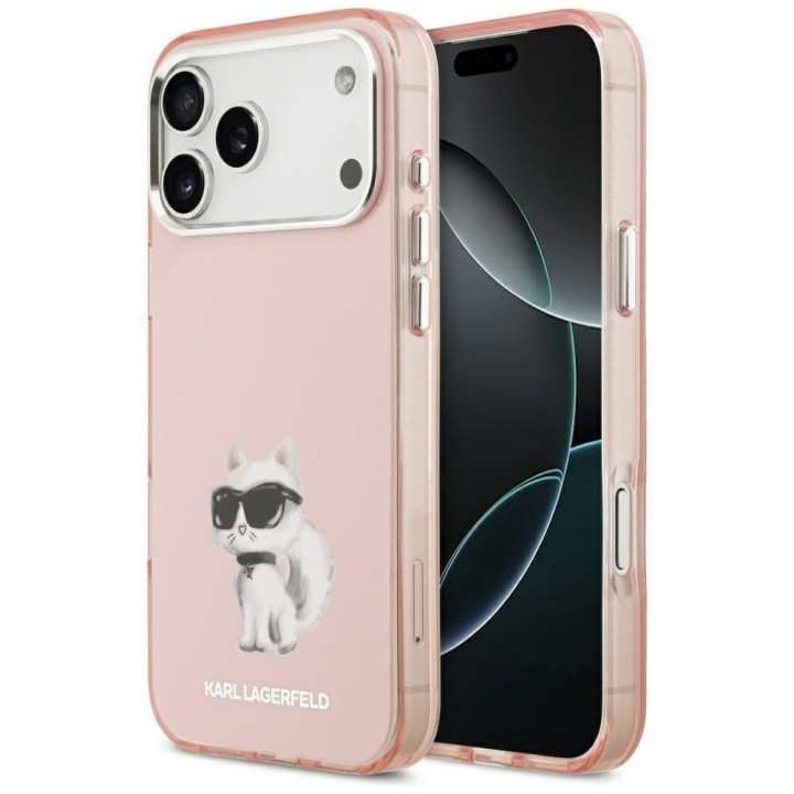 KARL LAGERFELD чохол для IPHONE 17 Pro сумісний з MagSafe KLHMP17LHGKCGKBK (IML Glitter k&C Sketch Logo) чорний