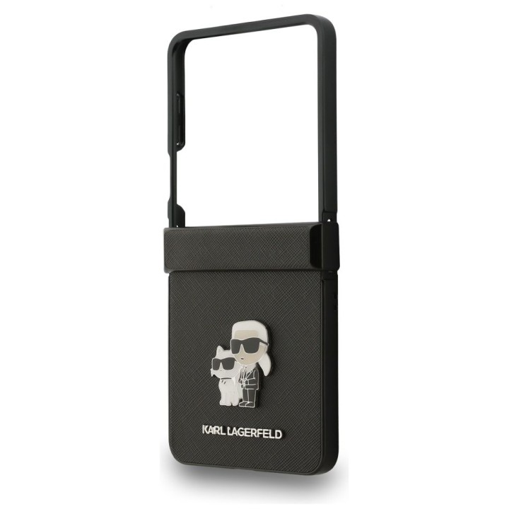 KARL LAGERFELD чехол для SAMSUNG Z FLIP7 KLHCZF7SAPKCNPK (Saffiano KC PIN) черный