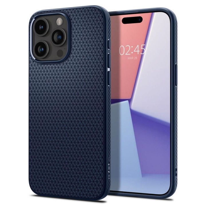 SPIGEN чохол LIQUID AIR для IPHONE 15 Pro Max темно-синій