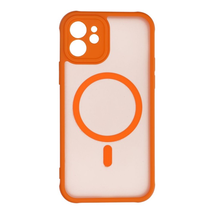 Case for iPhone 12 Full Matte Mag Cover MagSafe compatible orange