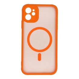 Case for iPhone 11 Full Matte Mag Cover MagSafe compatible orange