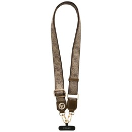 GUESS універсальний ремінець GUUCNP4DGMW (4G PU Strap Tether Patch Strass Metal Logo) коричневий