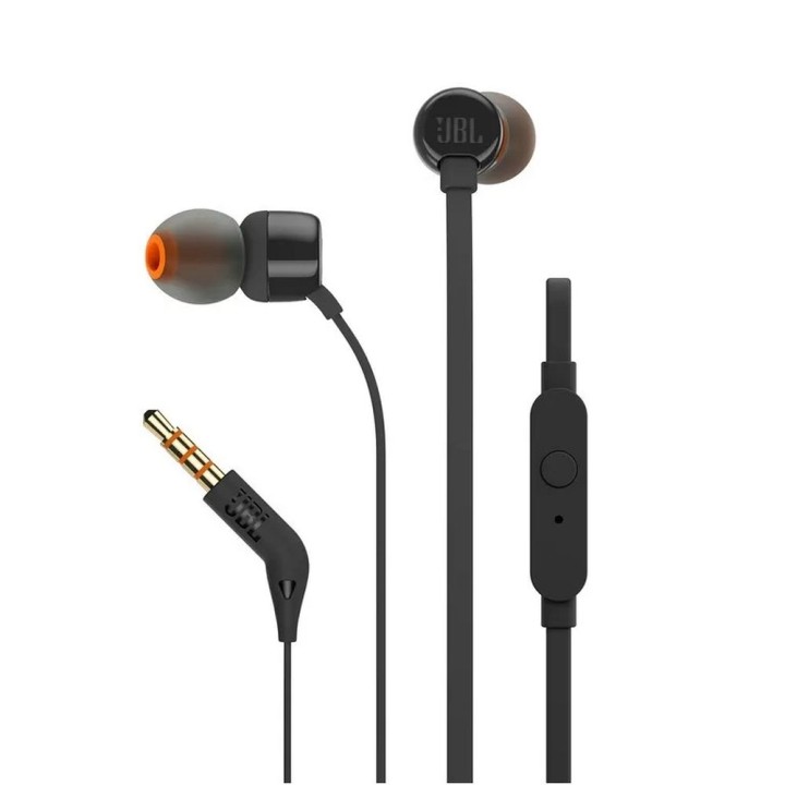 Дротові навушники-вкладиші Jack 3,5 mm JBL T110 чорні
