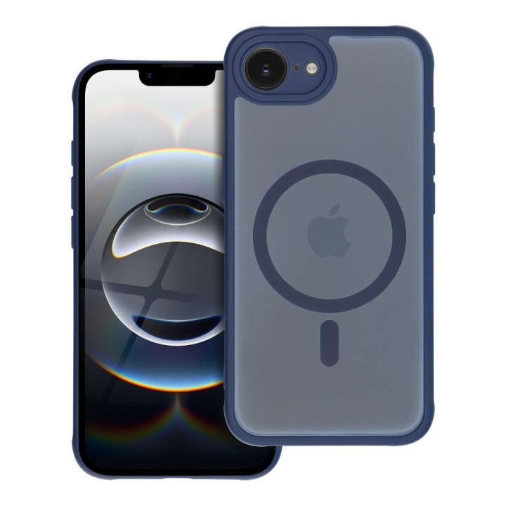 Case for iPhone 14 Full Matte Mag Cover MagSafe compatible blue