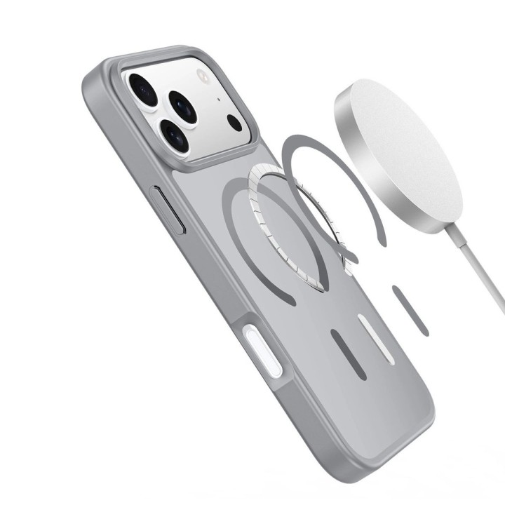 DUX DUCIS case YIND compatible with MagSafe for IPHONE 17 PRO MAX (Open Ring) grey