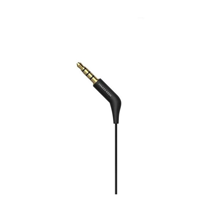 Дротові навушники-вкладиші Jack 3,5 mm Philips TAE1105BK/00 чорні