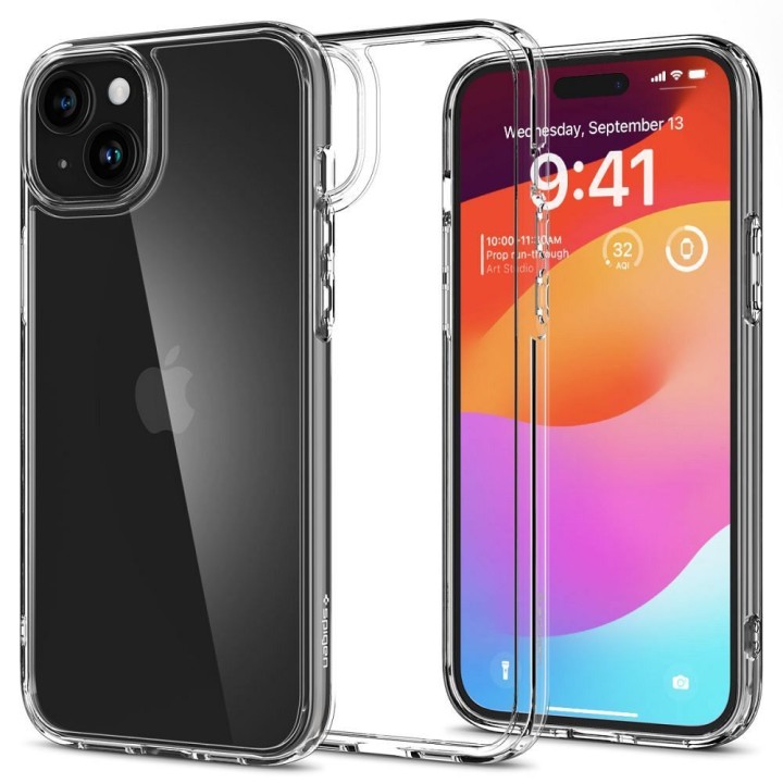 SPIGEN чехол ULTRA HYBRID для IPHONE 15 transparent