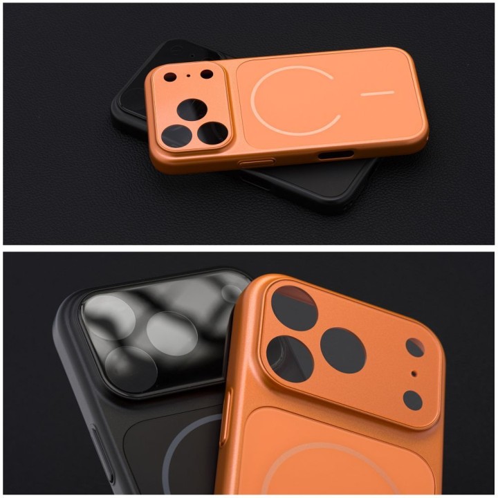 Чохол для iPhone 16 PRO MAX Make 17 сумісний з MagSafe помаранчевий