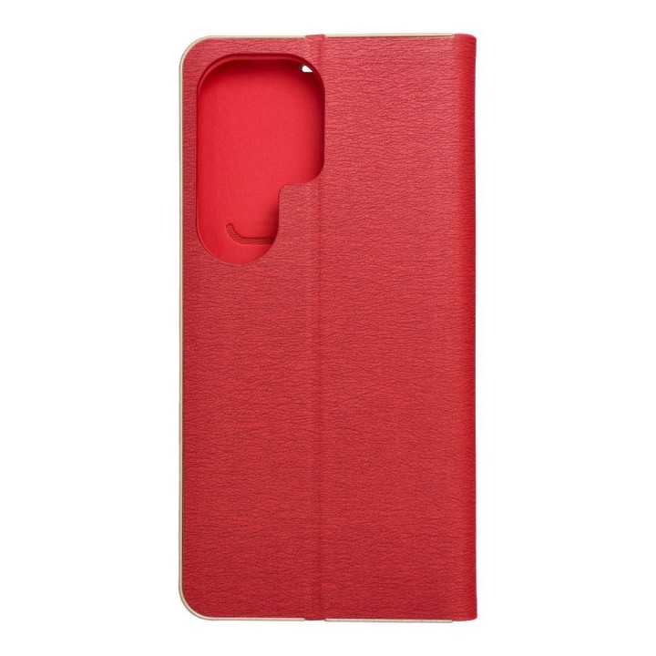 Чохол з клапаном для Samsung S26 ULTRA Luna Book Gold червоний