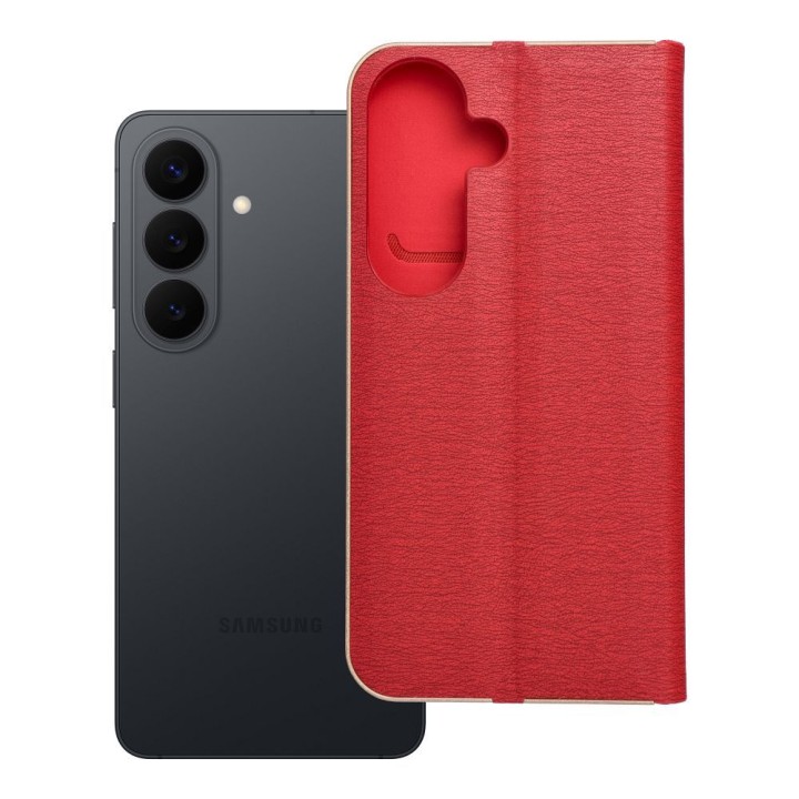 Flip case for Samsung S26 Luna Book Gold red