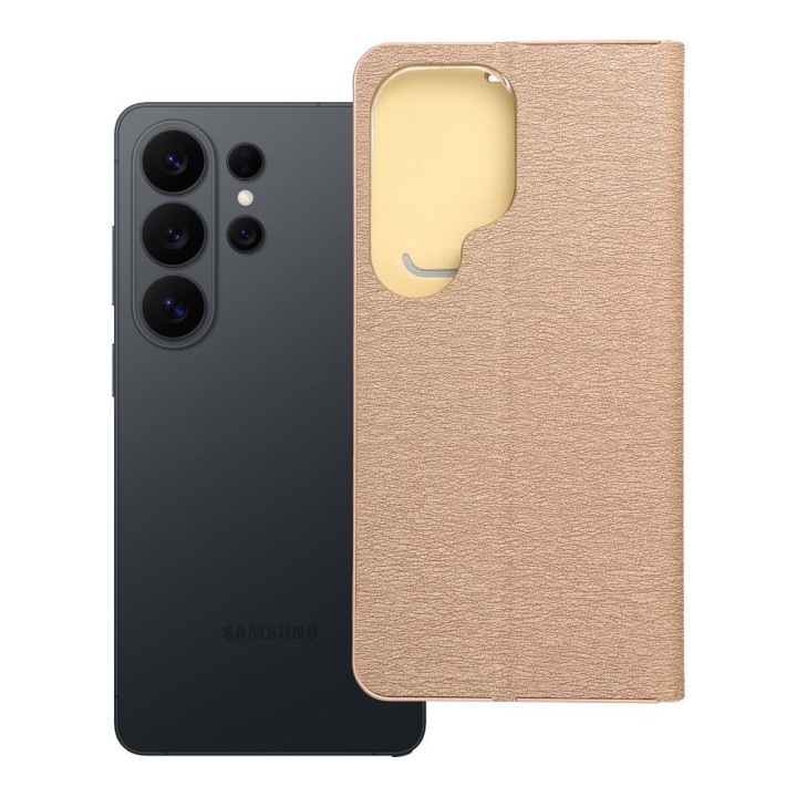 Чохол з клапаном для Samsung S26 ULTRA Luna Book Gold золотий