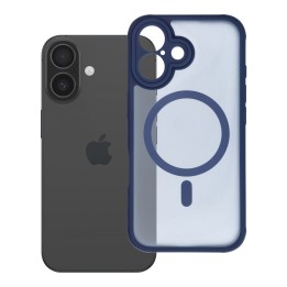 Etui na iPhone 16 Full Matte Mag Cover zgodne z MagSafe niebieskie