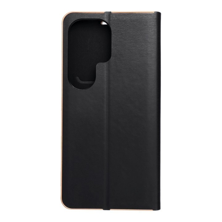Чехол с клапаном для Samsung S26 ULTRA Luna Book Gold черный