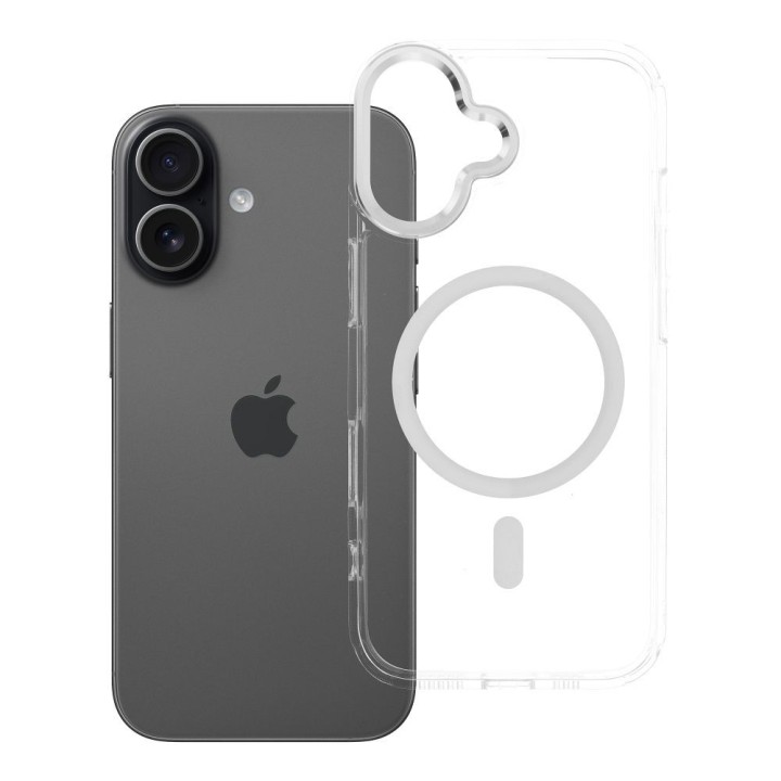 Case for iPhone 17 Frame Clear Hybrid Mag Cover MagSafe compatible transparent