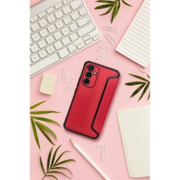 Etui z klapką na Samsung A17 5G Razor Book czerwone