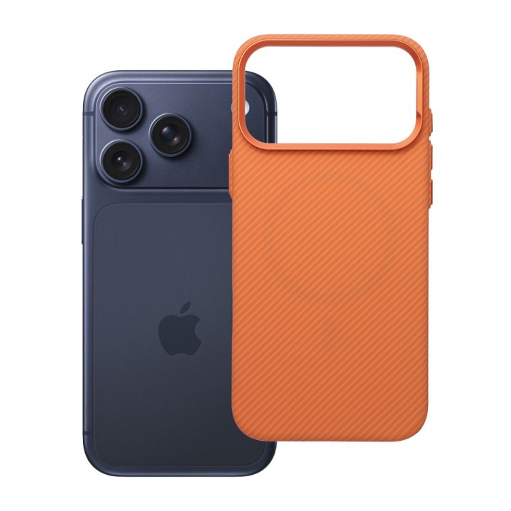 Чохол для iPhone 17 Pro Max / 18 Pro Max (low camera edge) K-Look сумісний з MagSafe помаранчевий