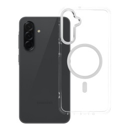 Etui na Samsung A16 Frame Clear Hybrid Mag Cover zgodny z MagSafe transparentne