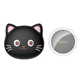 Трекер сумісний з Apple Find My Hoco у формі кота E91D чорний