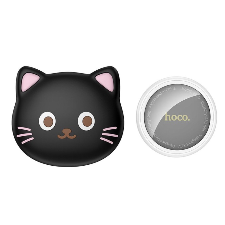 Tracker compatible with Apple Find My Hoco cat-shaped E91D black