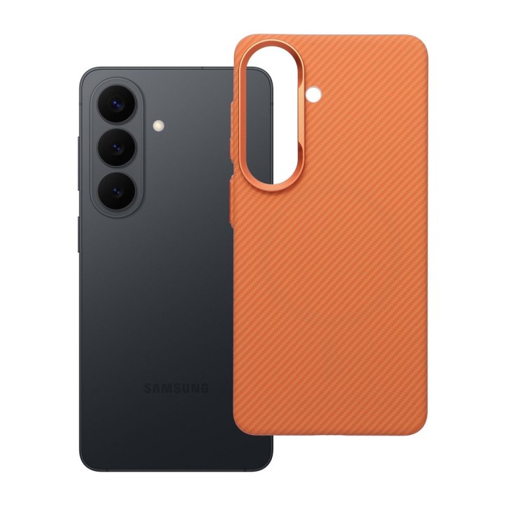 Case for Samsung S26 K-Look MagSafe compatible orange