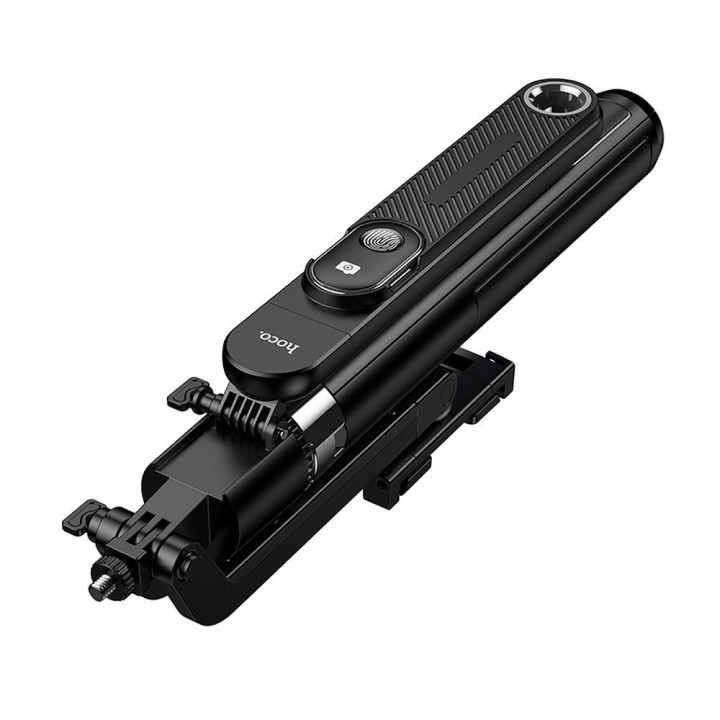 Selfie stick Hoco tripod with wireless remote control rotating 360 degrees with automatic face tracking K32 black