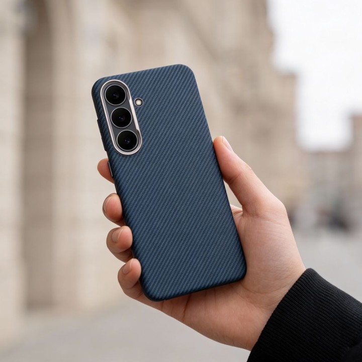 Чохол для Samsung A56 K-Look сумісний з MagSafe синій