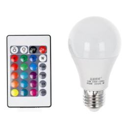 Żarówka LED RGB 10W E27 A60 wielokolorowa