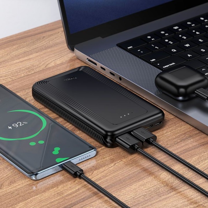 Повербанк Hoco 10000 mAh 2A J165 чорний