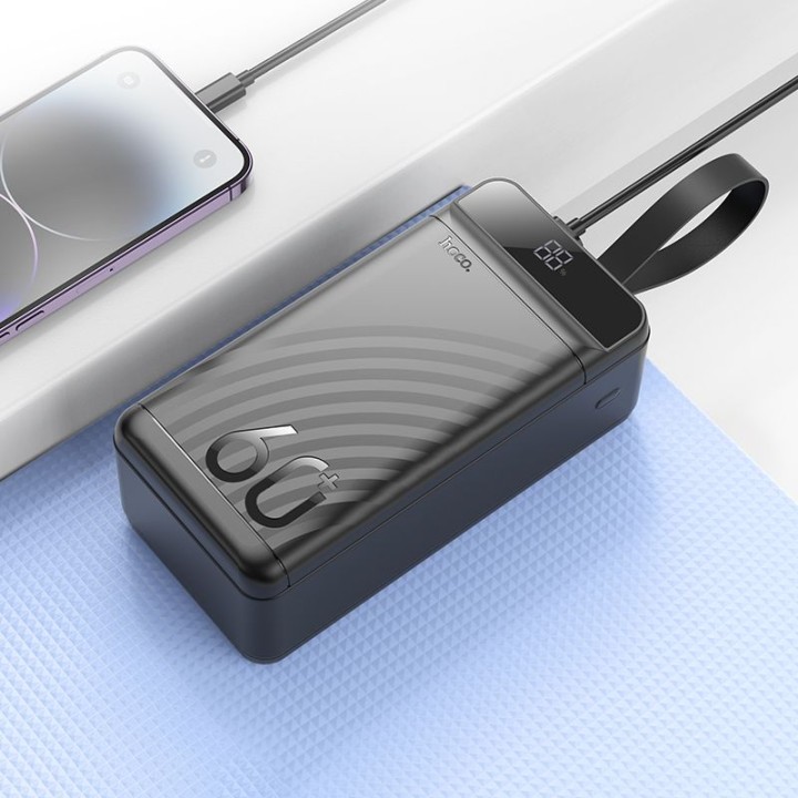 Повербанк Hoco 60000 mAh QC PD 3A 22,5W J123C чорний