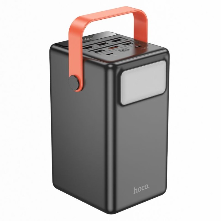 Повербанк Hoco 100000 mAh QC PD 2,4A 22,5W со встроенной фонариком J142 черный