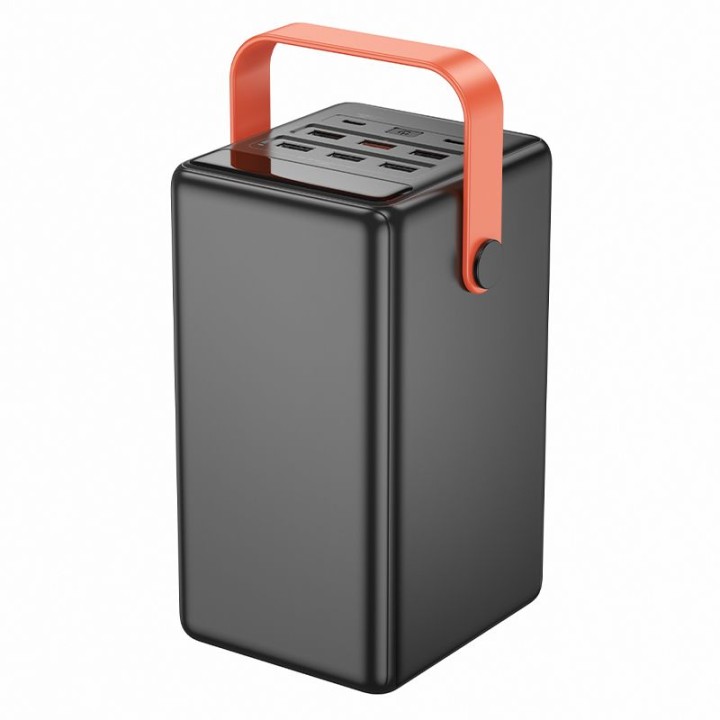 Повербанк Hoco 100000 mAh QC PD 2,4A 22,5W со встроенной фонариком J142 черный