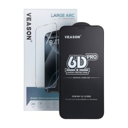 Tempered glass 6D for Samsung S26 Veason Pro Glass (SET 10in1) (working reader) black
