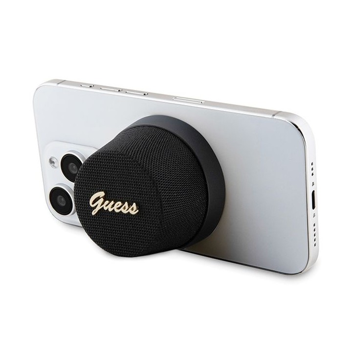 Бездротова колонка Guess Magnetic Script Metal GUWSC3ALSMK чорна