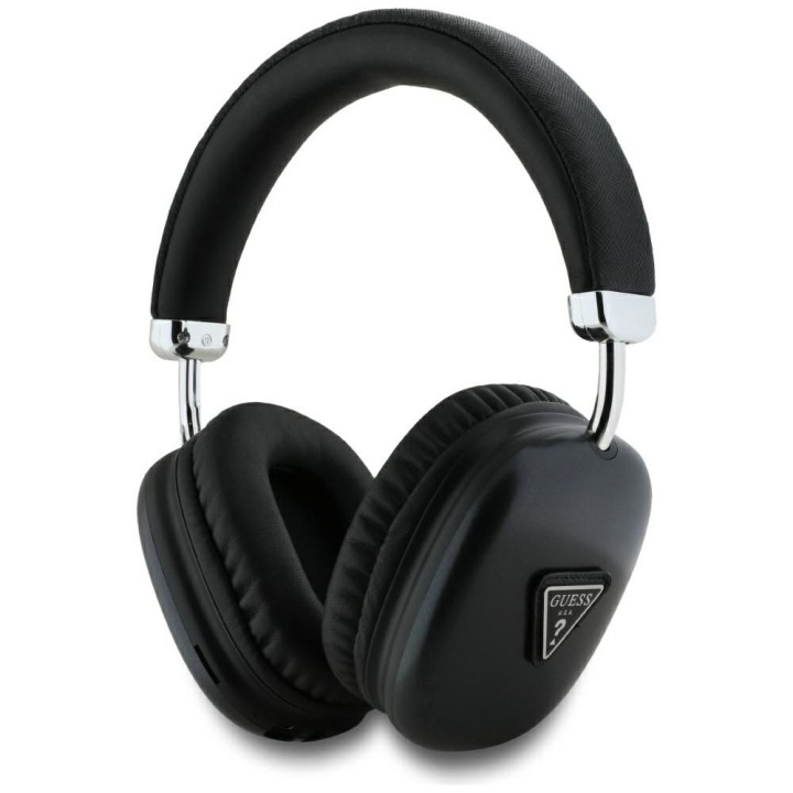 Wireless on-ear headphones Guess Metallic Triangle Logo black