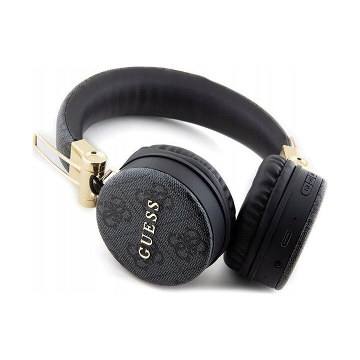 Wireless on-ear headphones Guess Metal Logo GUBH704GEMK black