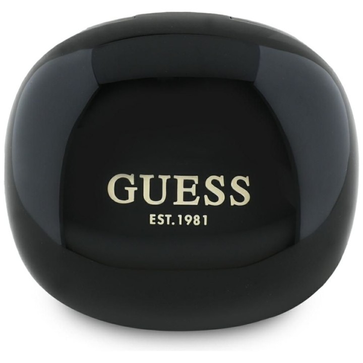 Wireless in-ear headphones Guess TWS Flat Classic Logo Electroplated black