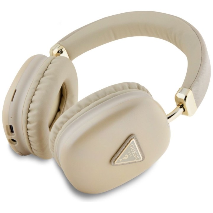 Wireless on-ear headphones Guess Metallic Triangle Logo gold