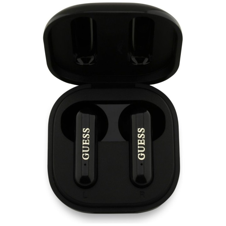 Wireless in-ear headphones Guess TWS 4G Metal Logo black