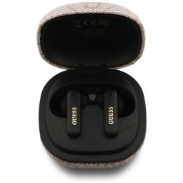 Бездротові навушники-вкладиші Guess TWS ENC 4G Classic Metal Logo рожеві