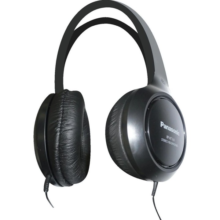 Дротові накладні навушники Jack 3,5 mm Panasonic RP-HT161 чорні