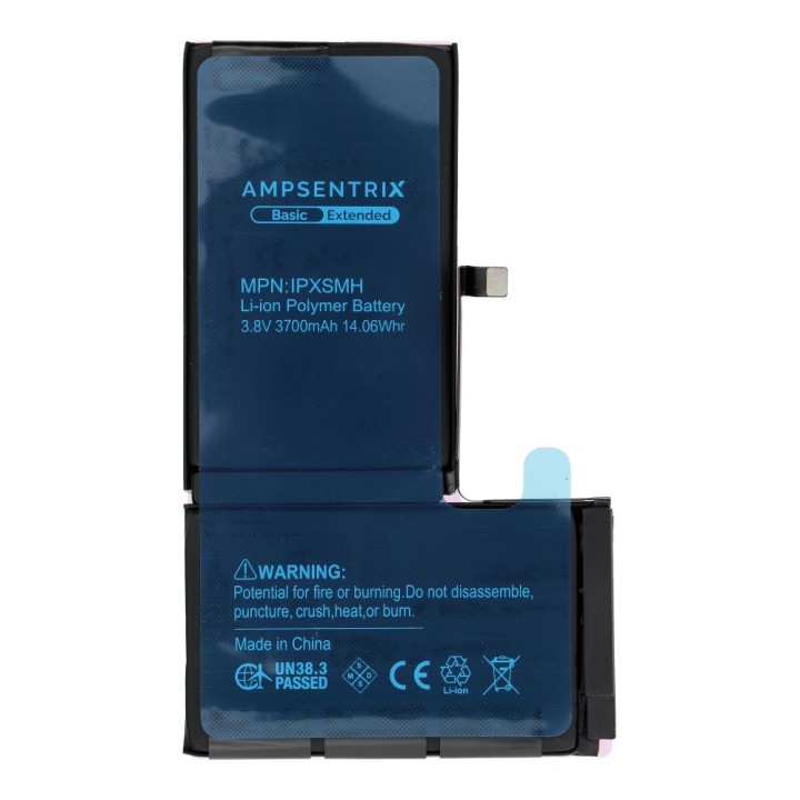 AmpSentrix Basic акумулятор для iPhone XS Max (підвищена ємність 3700 mAh)