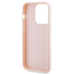 KARL LAGERFELD чохол для IPHONE 15 Pro KLHCP15L3DMBKCP (3D Логотип Glitter) рожевий