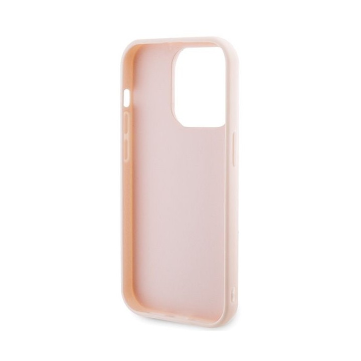 KARL LAGERFELD чохол для IPHONE 15 Pro KLHCP15L3DMBKCP (3D Logo Glitter) рожевий