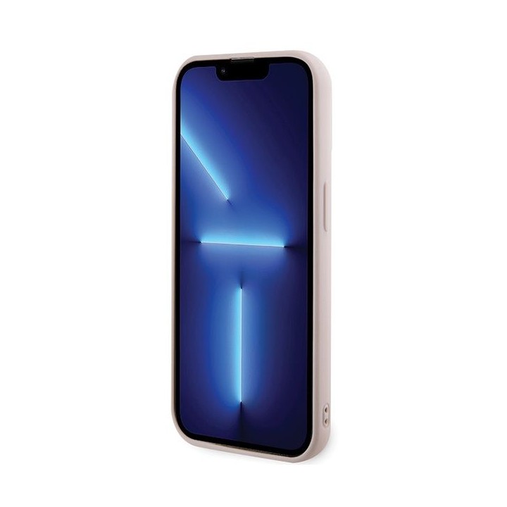 KARL LAGERFELD чехол для IPHONE 15 Pro KLHCP15L3DMBKCP (3D Логотип Glitter) розовый