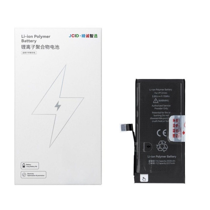 JCID аккумулятор для iPhone 12 Mini 2520 mAh (повышенная емкость)