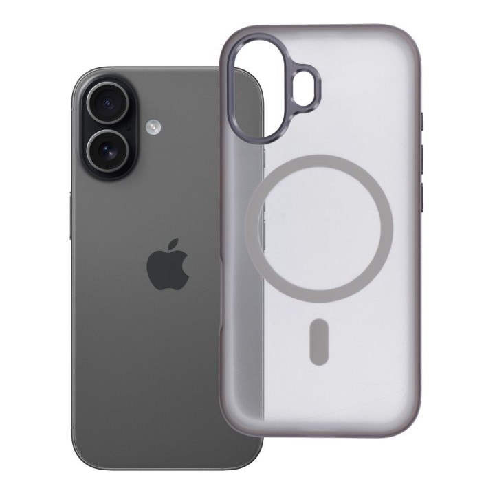 Чохол для iPhone 17 Flexline Mag Cover сумісний з MagSafe сірий