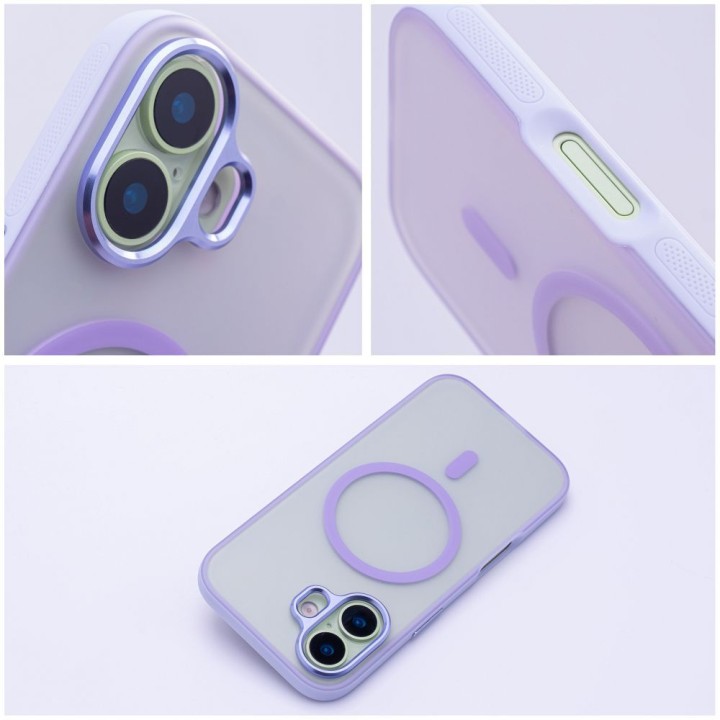 Чохол для iPhone 17 Flexline Mag Cover сумісний з MagSafe фіолетовий