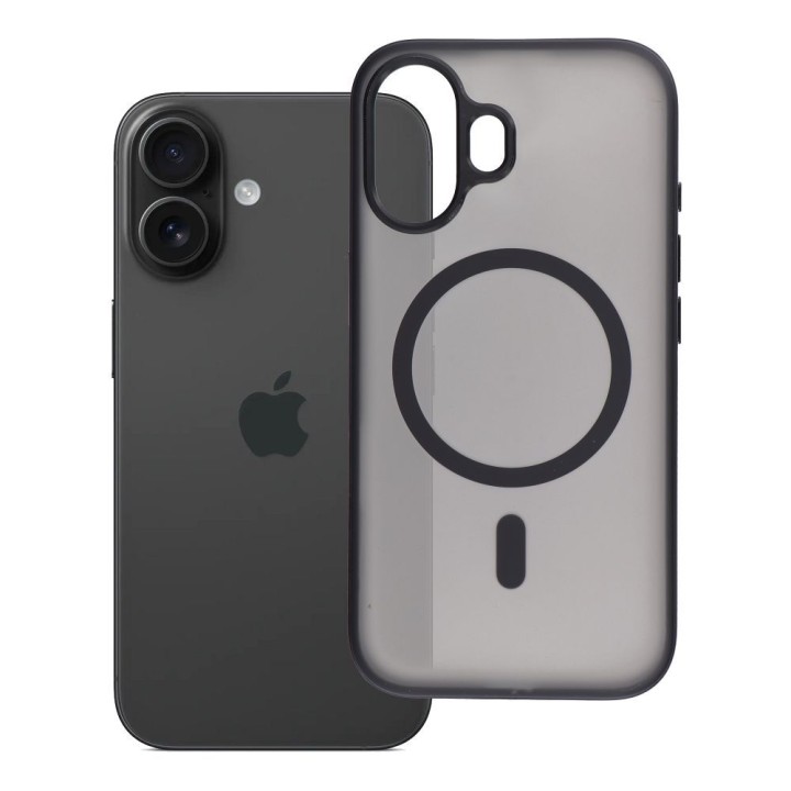 Case for iPhone 16 Flexline Mag Cover MagSafe compatible black