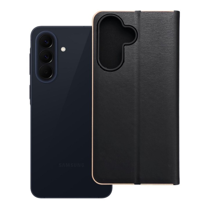 Чехол с клапаном для Samsung A57 5G Luna Book Gold черный