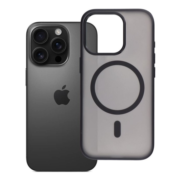Case for iPhone 16 PRO Flexline Mag Cover MagSafe compatible black